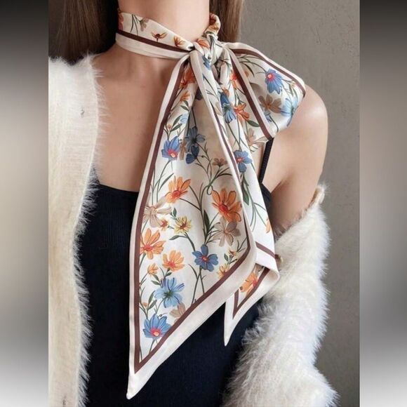 Floral Scarf A1215 - Picture 1 of 3